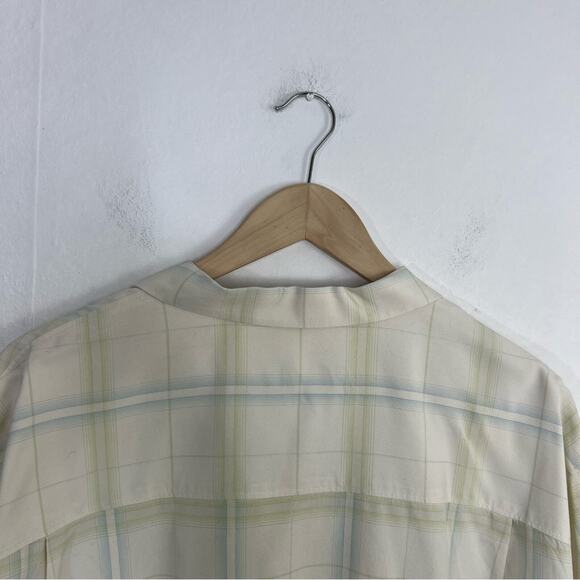 Tommy Bahama 100% Silk Short Sleeve Pale Yellow Shirt Size XL - Picture 7 of 13